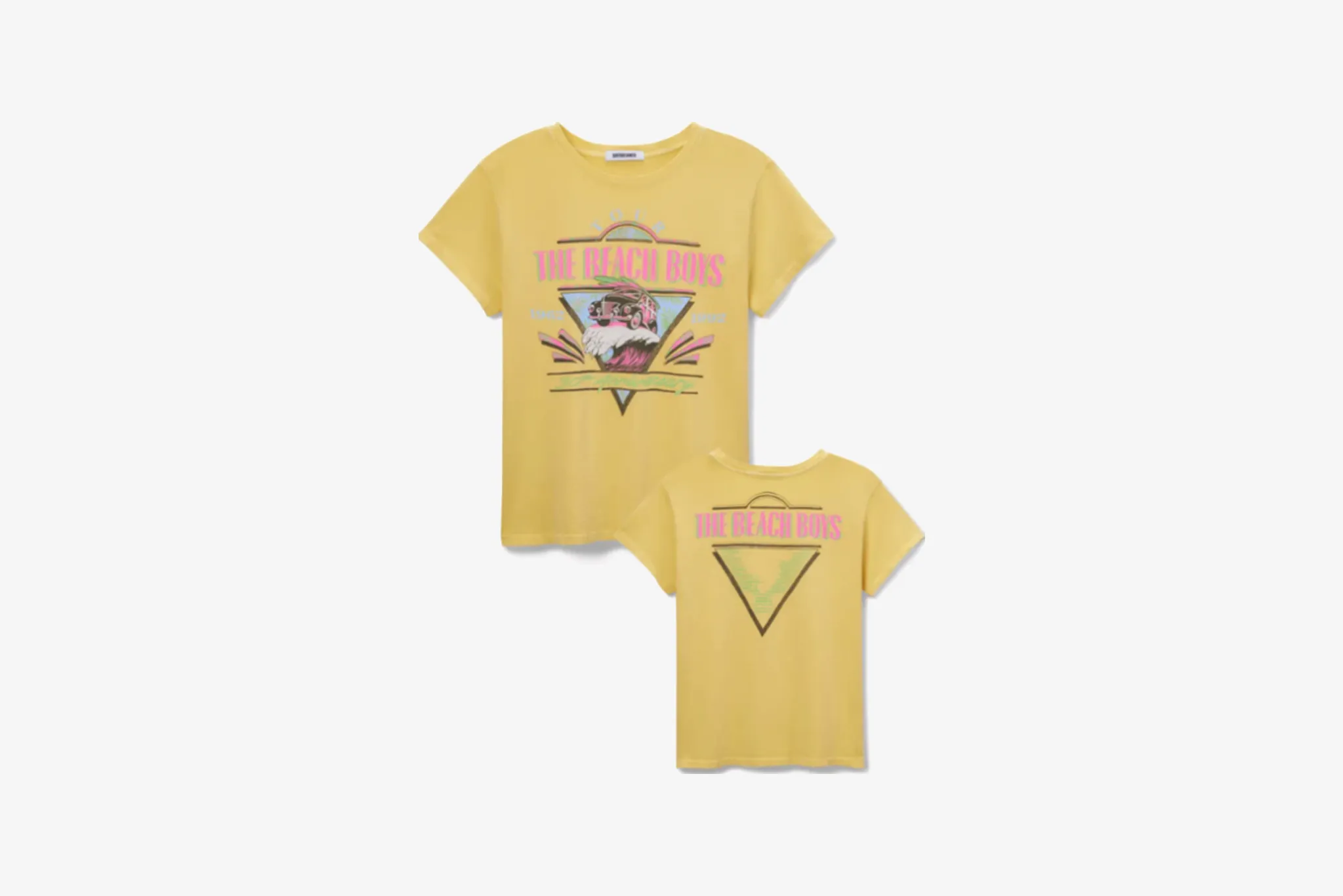 DayDreamer "The Beach Boys 30th Anniversary Tour Tee" W - Yellow Bloom LightweightKnit Fable Core