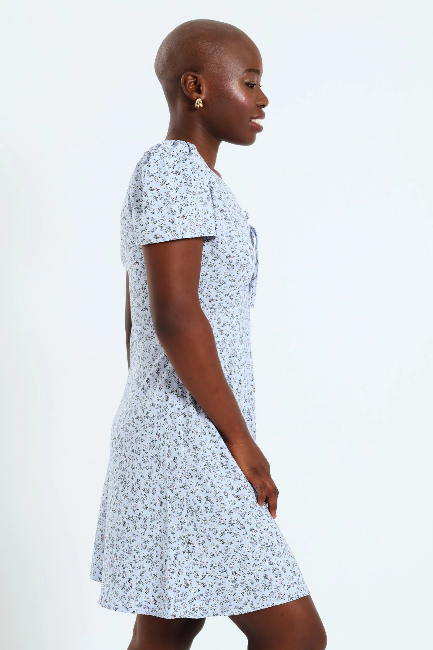 Curvy Glam Delaney Mini Dress - Floral