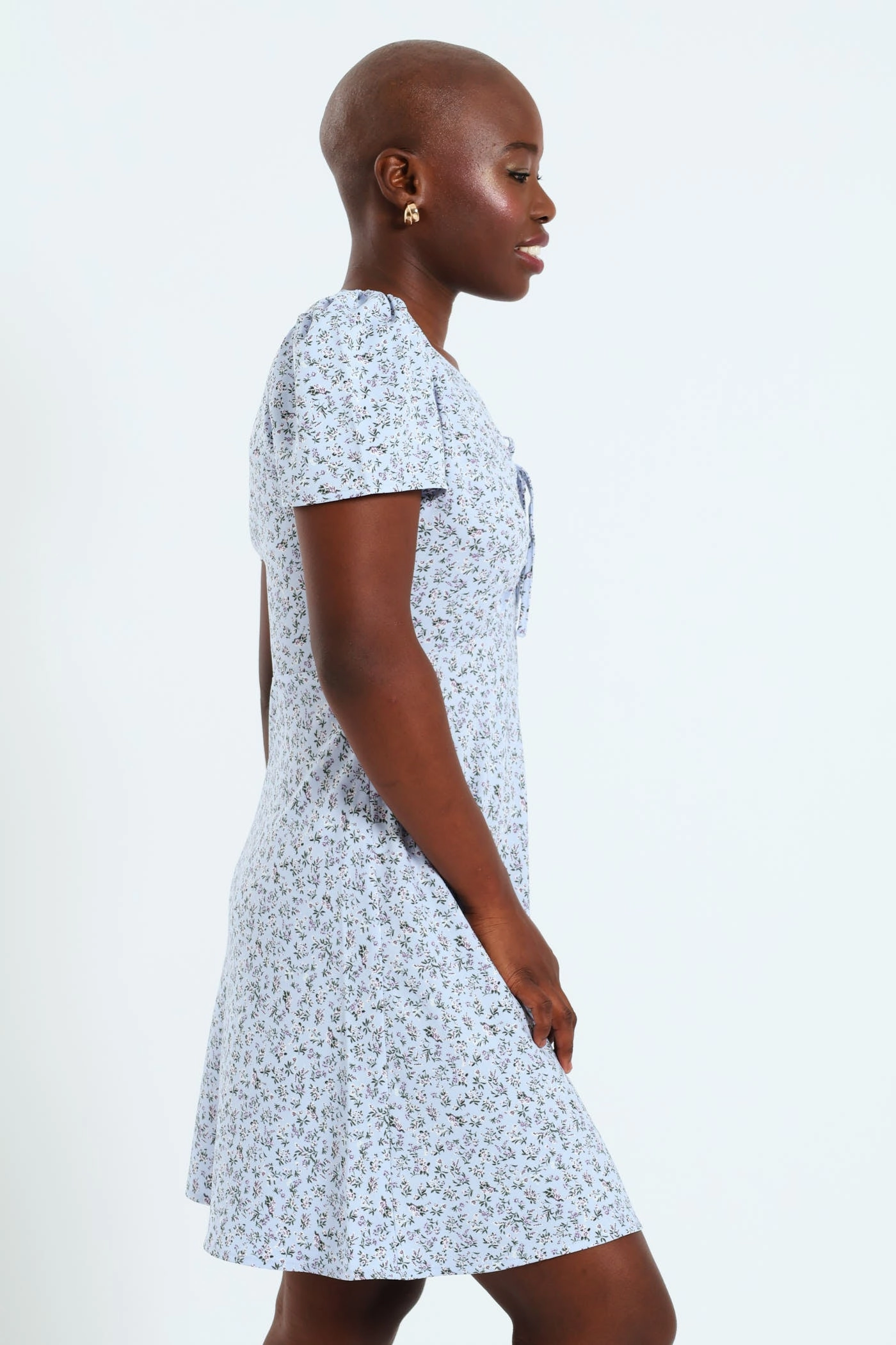 Shine Soft Visual Balance Delaney Mini Dress - Floral