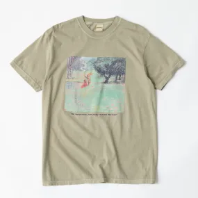 Modern Casual Stylish Layering Depopulation Tee (Khaki)