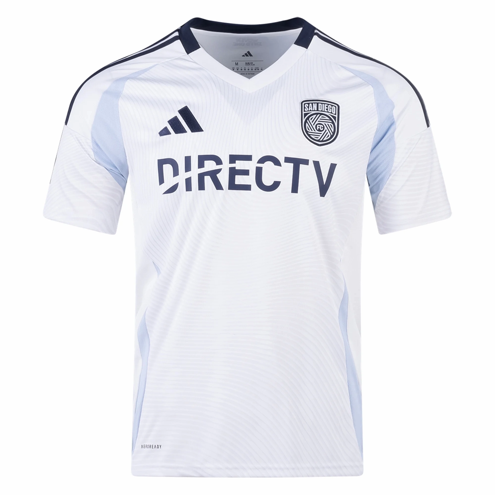 Smooth Texture Wind Resistant Outer Layer adidas Heine Gikling Bruseth San Diego FC Away Jersey 25/26 (White)