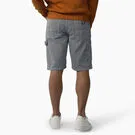 Heavy Silk Dickies "Hickory Stripe Carpenter Shorts" M - Ecru/Airforce Blue