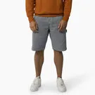 Dickies "Hickory Stripe Carpenter Shorts" M - Ecru/Airforce Blue LayeredConstruction Open Heart