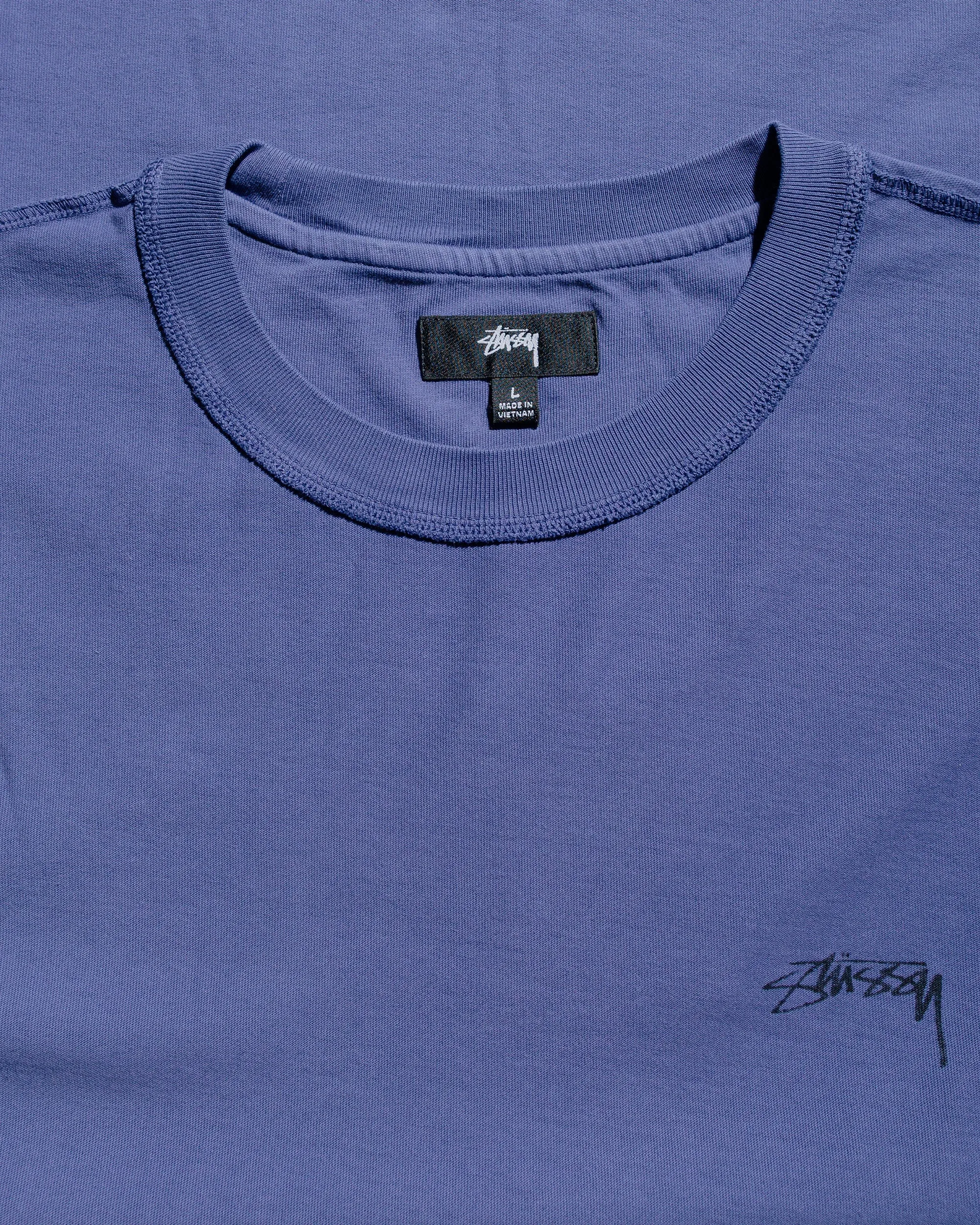 St??ssy Lazy LS Tee Vintage Navy Perfect Wear