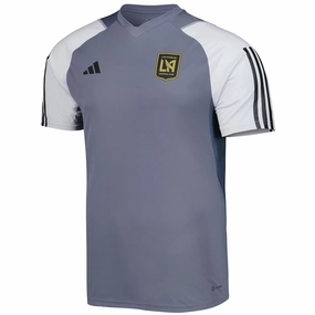 Flexible Drop Shoulder Cut Laser Cut Edge Finishing adidas LAFC Training Jersey 23/24 (Grey)