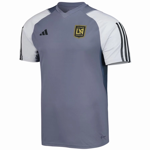 Seam Free Engineering Knit Grid Mesh adidas LAFC Training Jersey 23/24 (Grey)