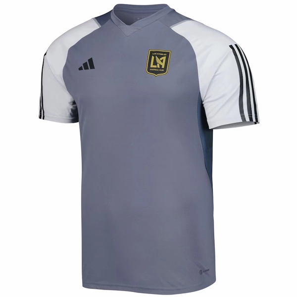 Flexible Drop Shoulder Cut Laser Cut Edge Finishing adidas LAFC Training Jersey 23/24 (Grey)