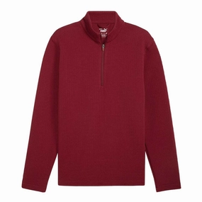 Flattering Drop Shoulder Four Way Stretch Fabric Puma - Men's Golf Boulder 1/4 Zip Pullover (628349 04)