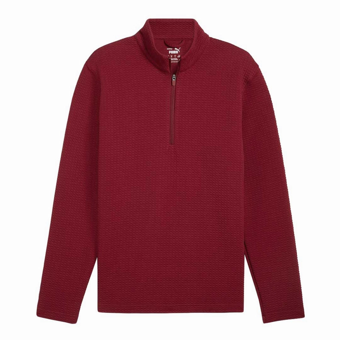 Puma - Men's Golf Boulder 1/4 Zip Pullover (628349 04) High Visibility Details
