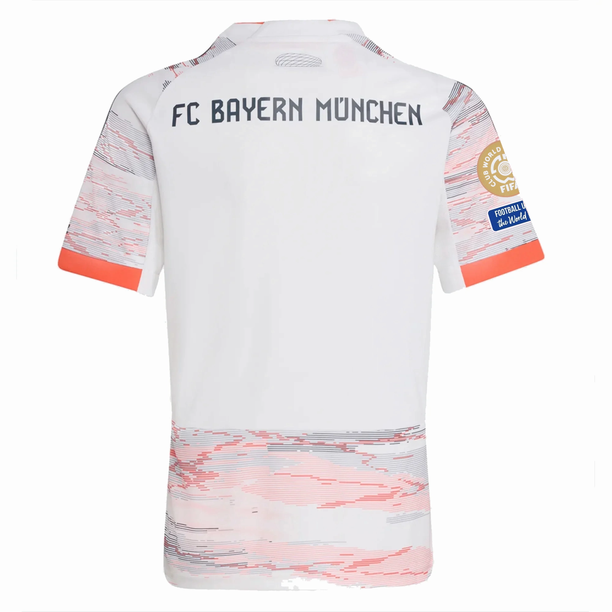 Adaptive Fit System Stretch Trim adidas Bayern Munich Away Jersey w/ Club World Cup Patches 25/26 (White/Red)