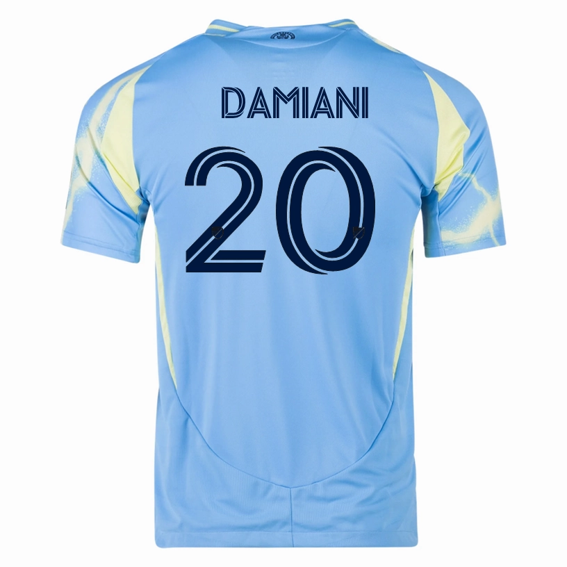 adidas Philadelphia Union Bruno Damiani Authentic Away Jersey 25/26 (Blue/Yellow) Quick Movement