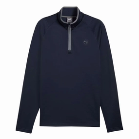 Contoured Ergonomic Fit Puma - Men's Waffle Fleece 1/4 Zip Top (626982 02)