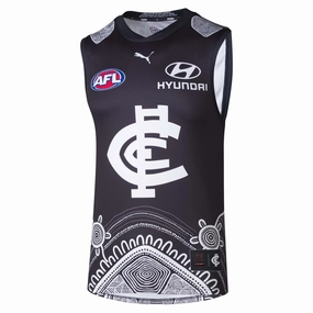 Men's AFL Carlton Blues Football Club 2025 Indigenous Replica Jersey Dynamic Fit Neutral Vibe