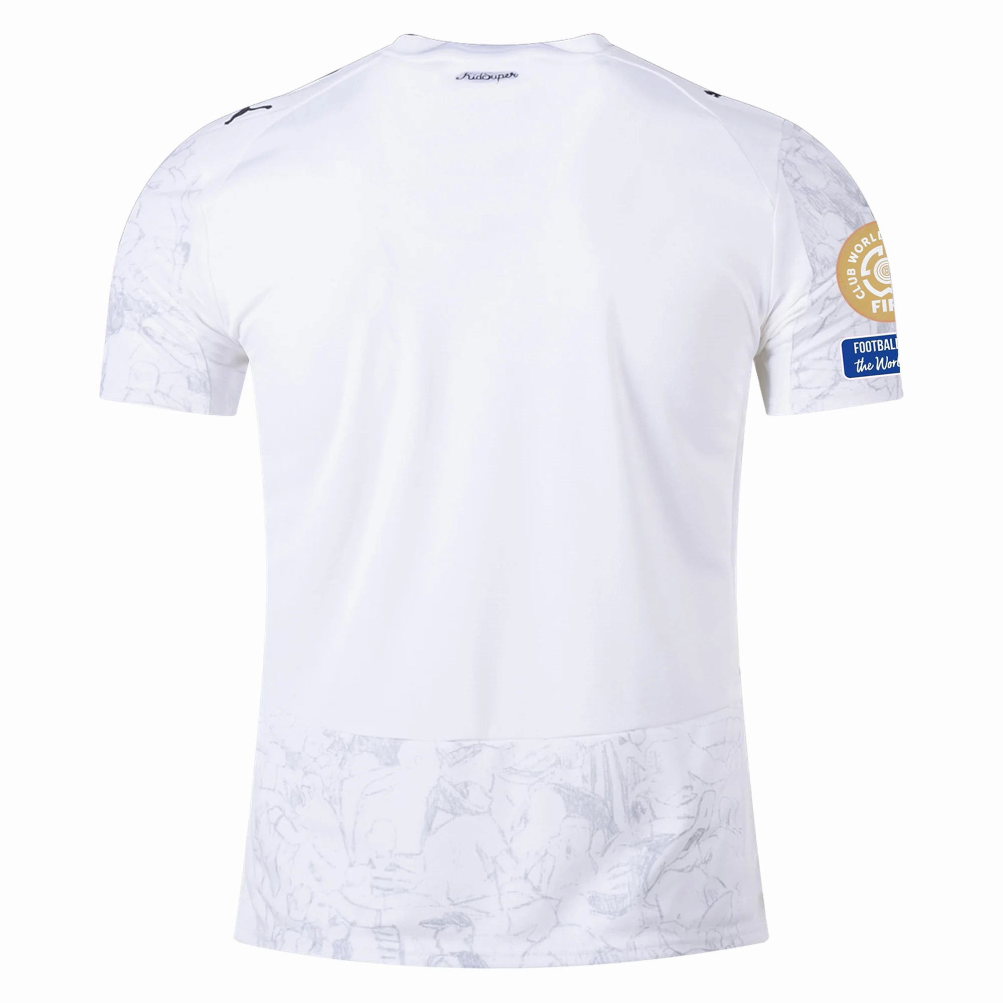 Puma Manchester City Kid Super Jersey w/ Club World Cup Patches 25/26 (Puma White/Deep Navy) (Copy) Active Lifestyle