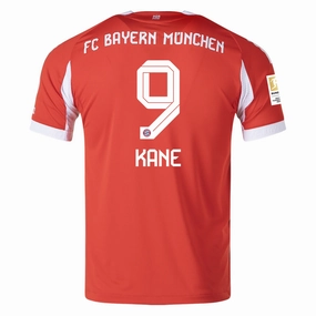 Pre Shrunk Material adidas Bayern Munich Authentic Harry Kane Home Jersey w/ Bundesliga Champion Patch 25/26 (Red)