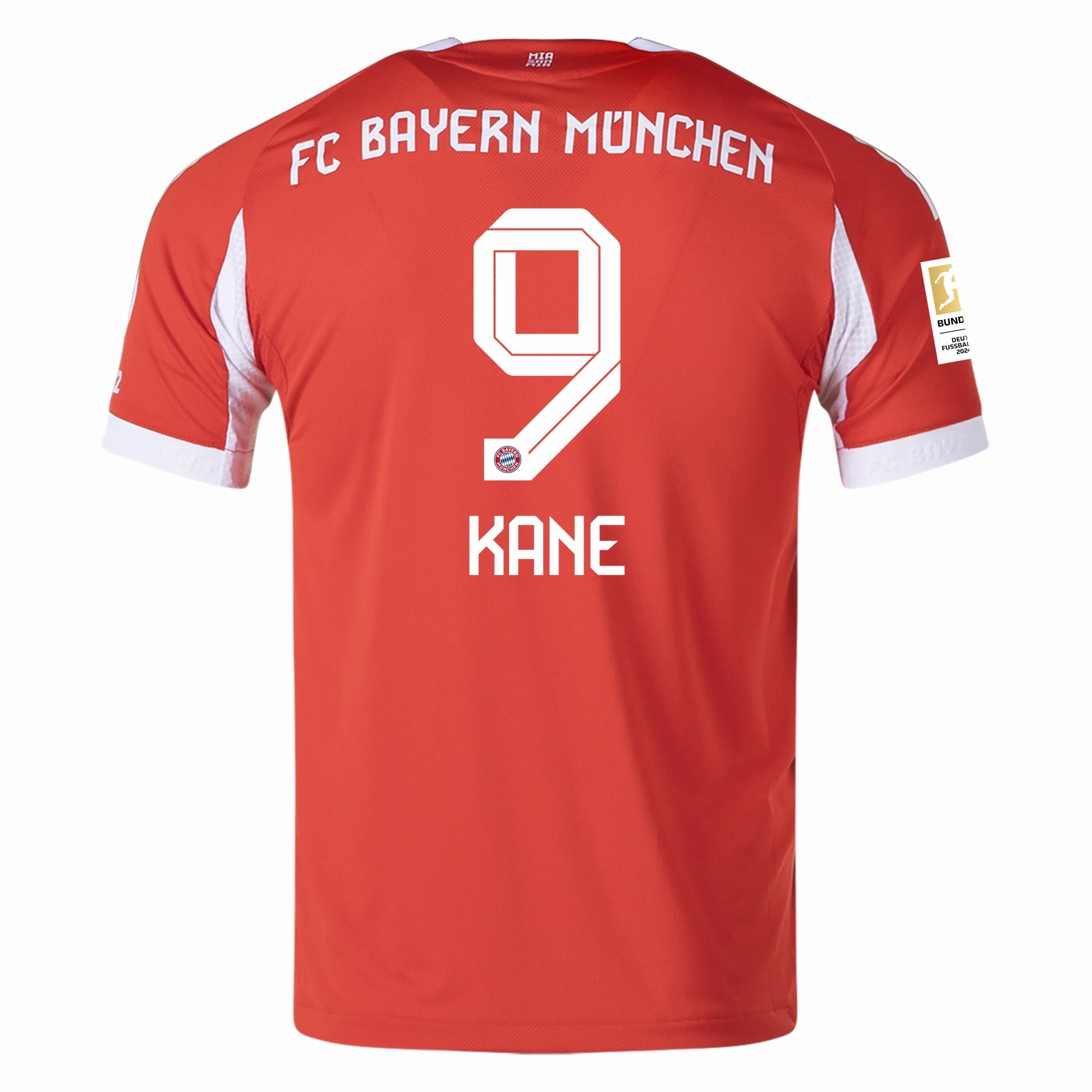 adidas Bayern Munich Authentic Harry Kane Home Jersey w/ Bundesliga Champion Patch 25/26 (Red) Quick Adjust Quick Evaporate Technology