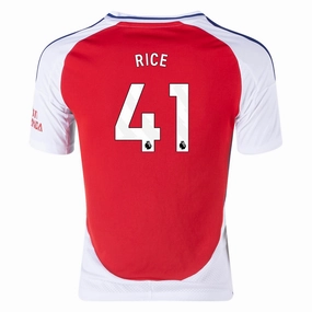 Stylish Comfort adidas Youth Arsenal Declan Rice Home Jersey 24/25 (Better Scarlet/White)