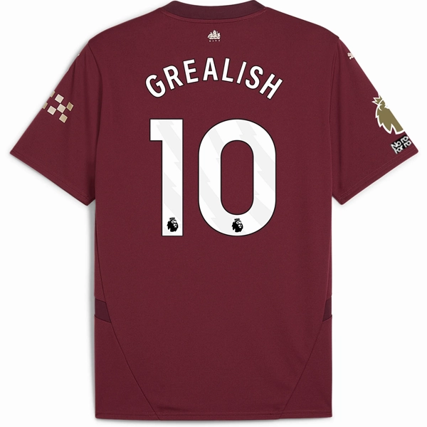 Puma Manchester City Jack Grealish Third Jersey w/ EPL   No Room For Racism   Club World Cup Patches24/25 (Dark Jasper) Quick Release Fastening