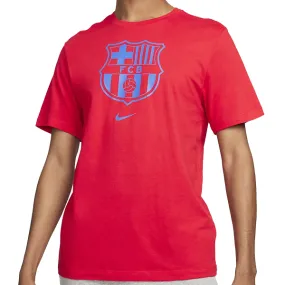 Nike FC Barcelona Crest T-Shirt (University Red) Effortless Wearable
