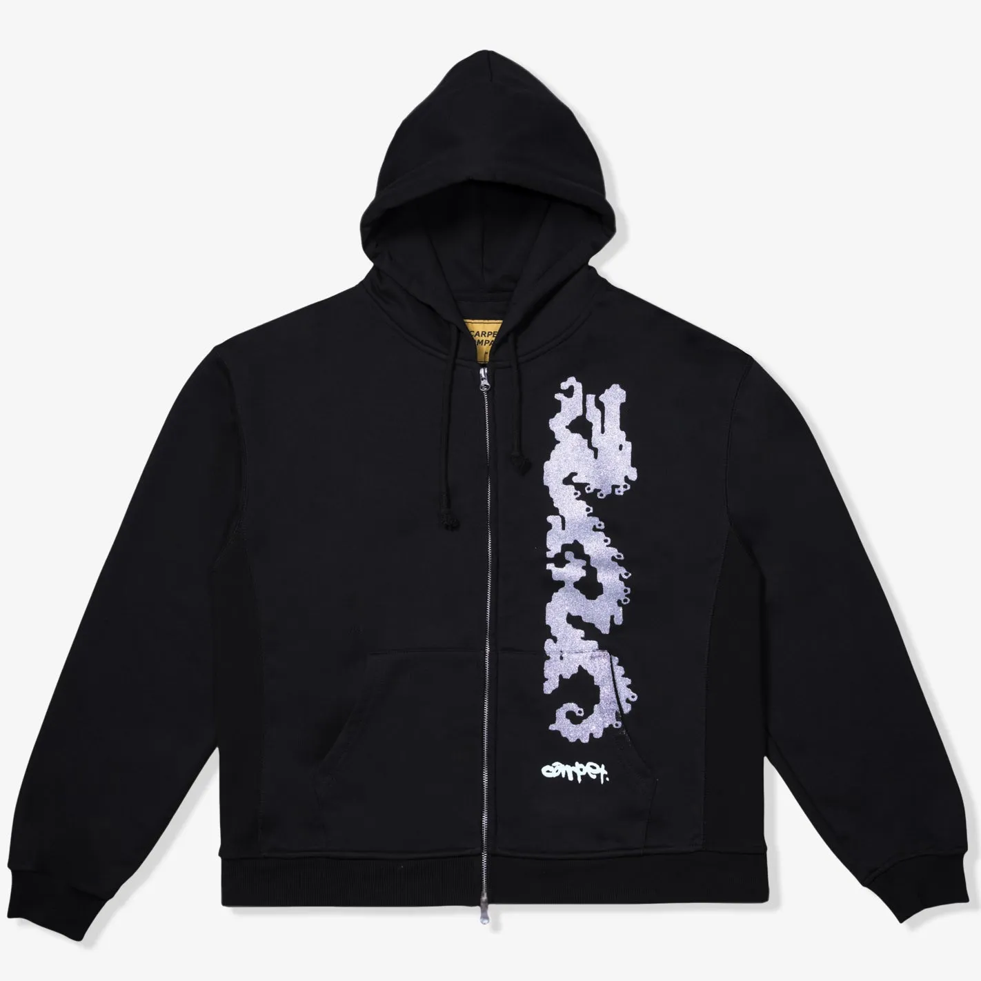 Dragon Zip Hoodie (Black) Petite Cut Elastic