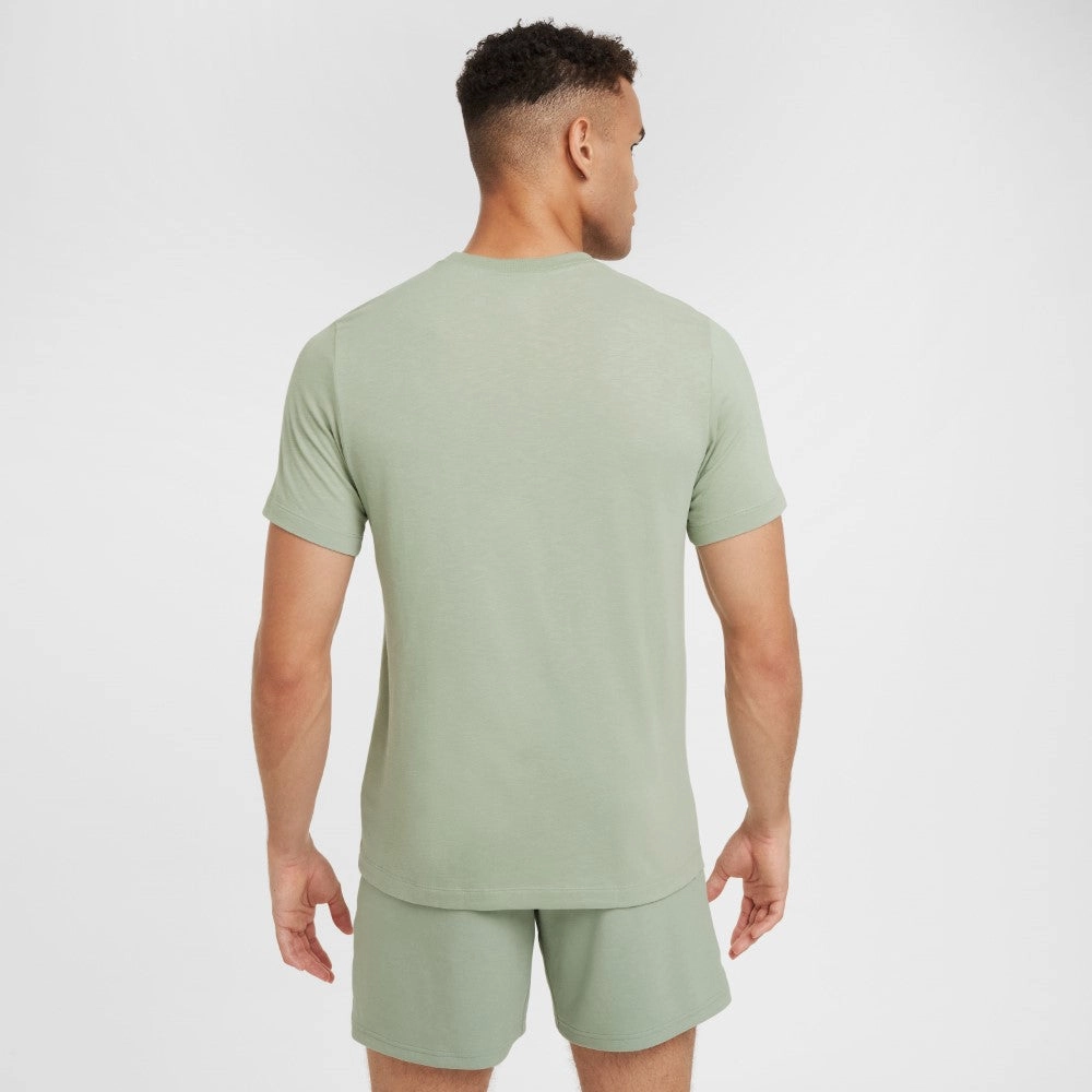 Active Lifestyle Stretchable Collar Band Dri-FIT Fitness T-Shirt