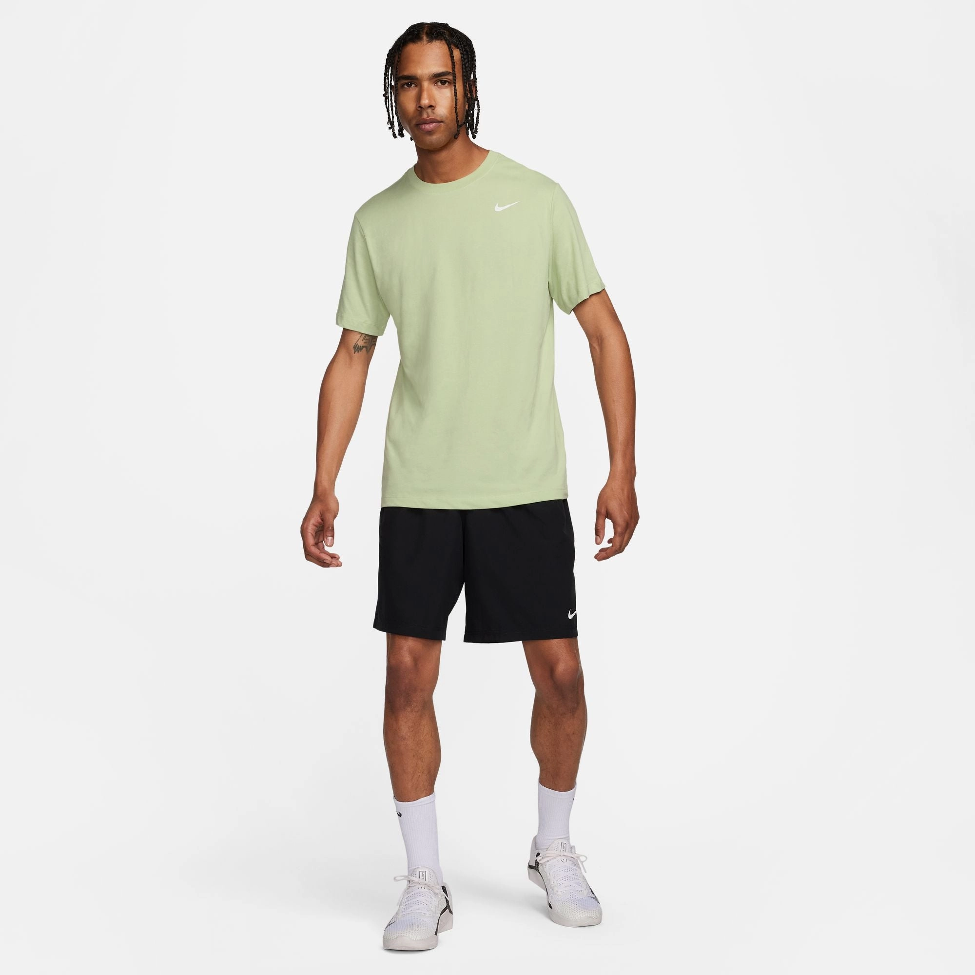 Dri-Fit Green Casual Style T-Shirt Colorfast Material StretchFabric