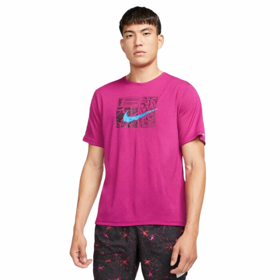 Dri-FIT Miler D.Y.E. Running T-shirt Versatile Comfort SeamlessSidePanels