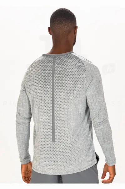 Dri-FIT TechKnit Long Sleeve T-shirt Casual Comfort Wear Temperature Control Fabric