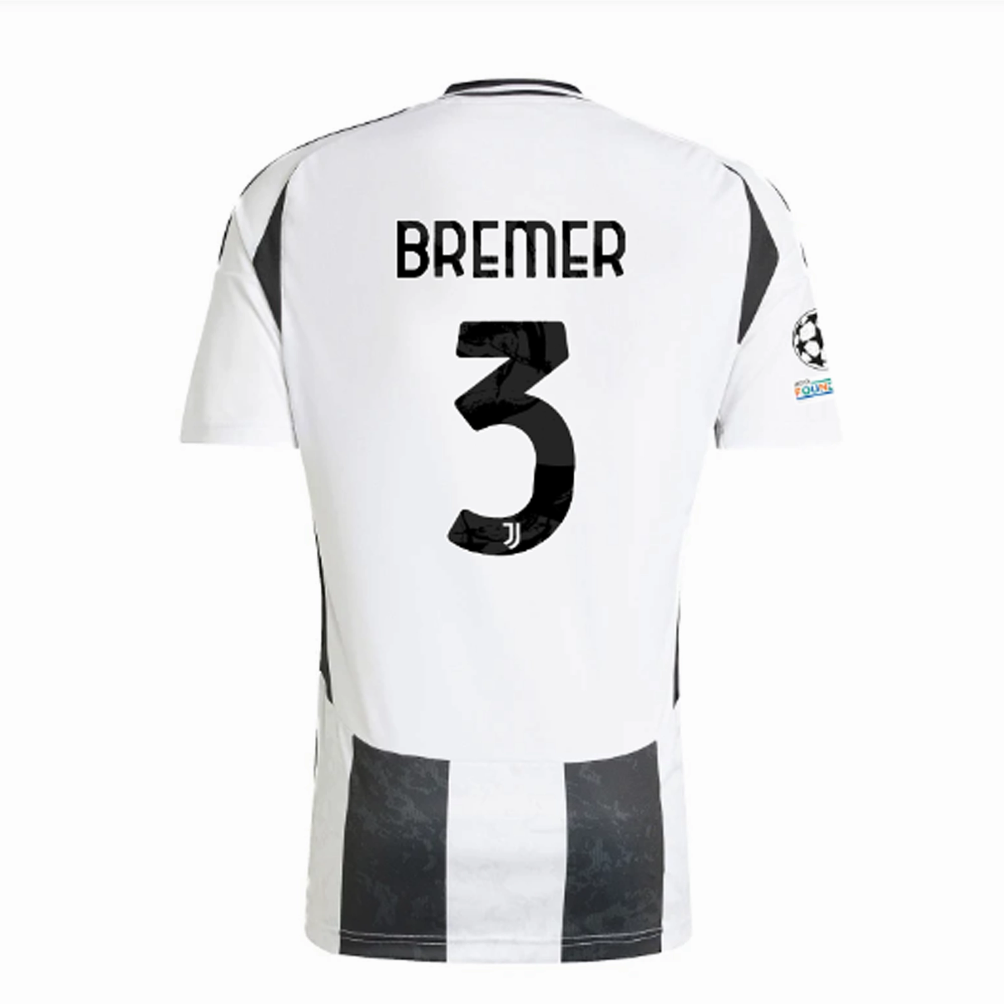 Casual Gear Relaxed Fit Technology adidas Juventus Authentic Gleison Bremer Home Jersey w/ Champions League   Copa Italia Patches 24/25 (White/Black)