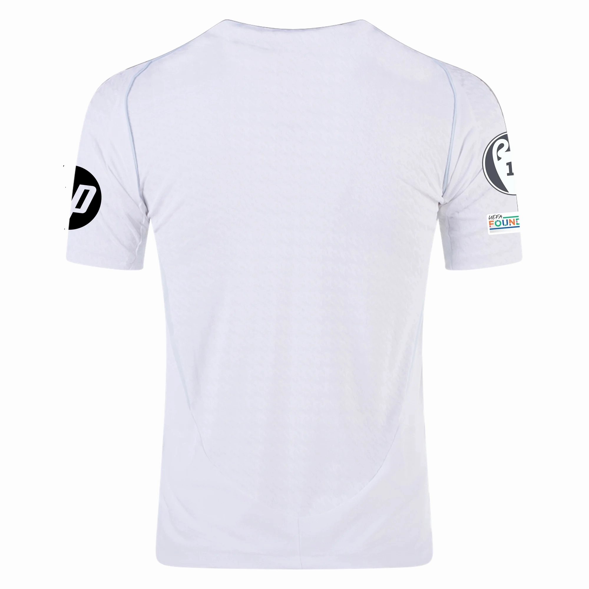 adidas Real Madrid Authentic Home Jersey w/ Champions League Patches 24/25 (White/Black) Eco Friendly Material Ultimate Comfort Lining