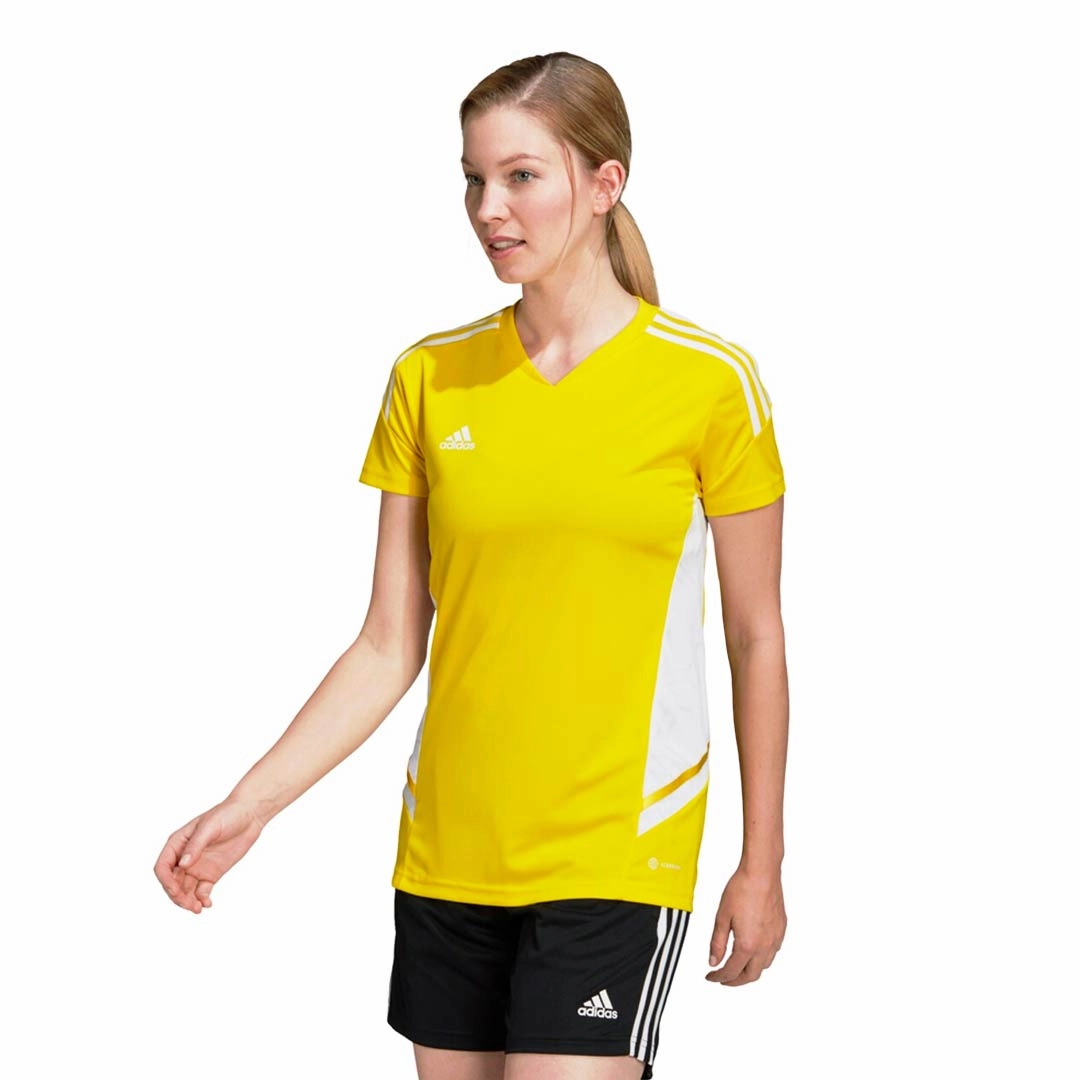 adidas - Women's Condivo 22 Jersey (HD4730) Wicking Properties Stretchable Ribbed Collar
