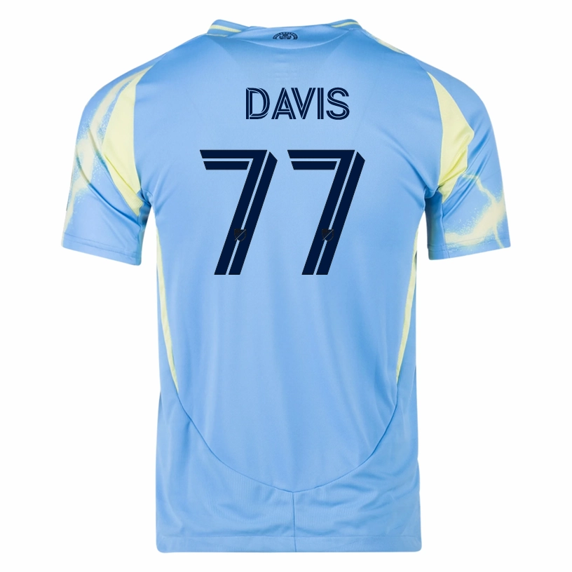 Friction Free Hemline Design Bold Colorway adidas Philadelphia Union Eddy Davis III Authentic Away Jersey 25/26 (Blue/Yellow)