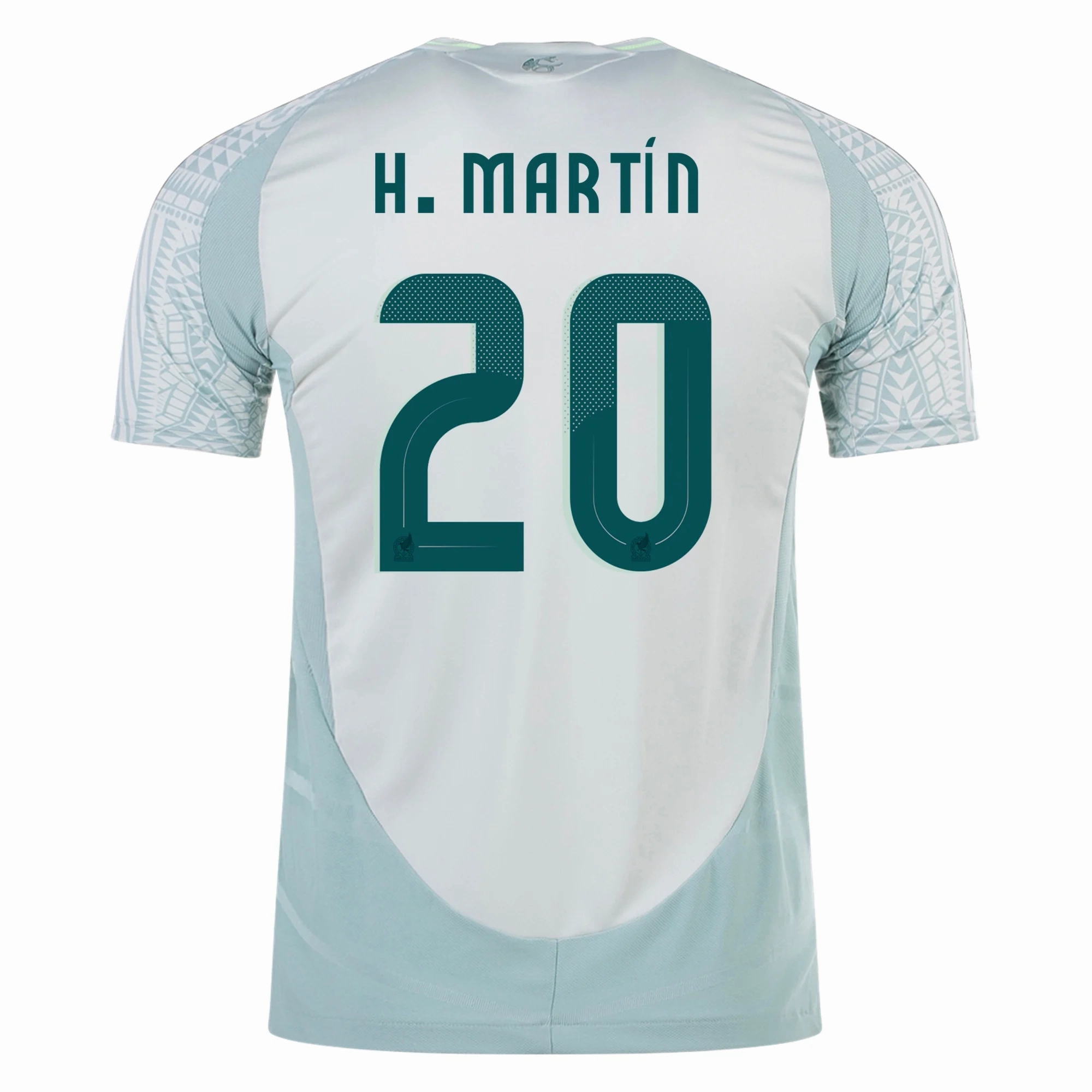 adidas Mens Mexico Authentic Henry Mart??n Away Jersey 24/25 (Linen Green) Moisture Lock Reservoir Abrasion Resistant Zones