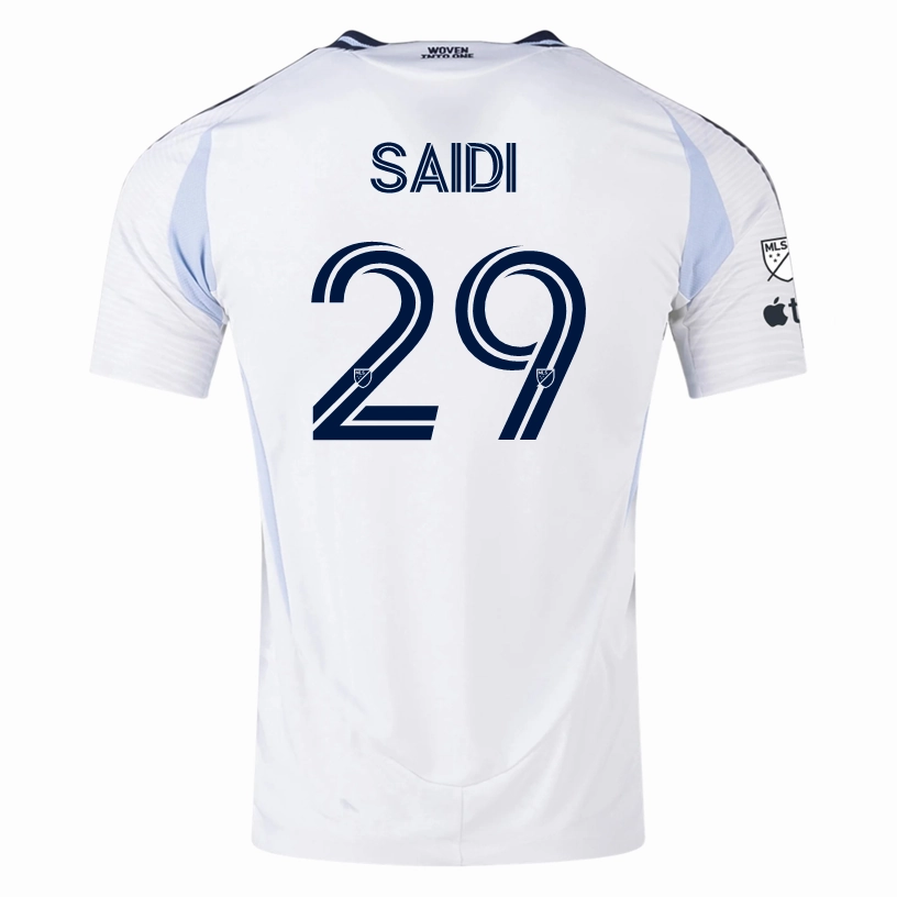 Laser Cut Vents adidas San Diego FC Authentic Anisse Saidi Away Jersey 25/26 w/ MLS & Apple Patch (White)