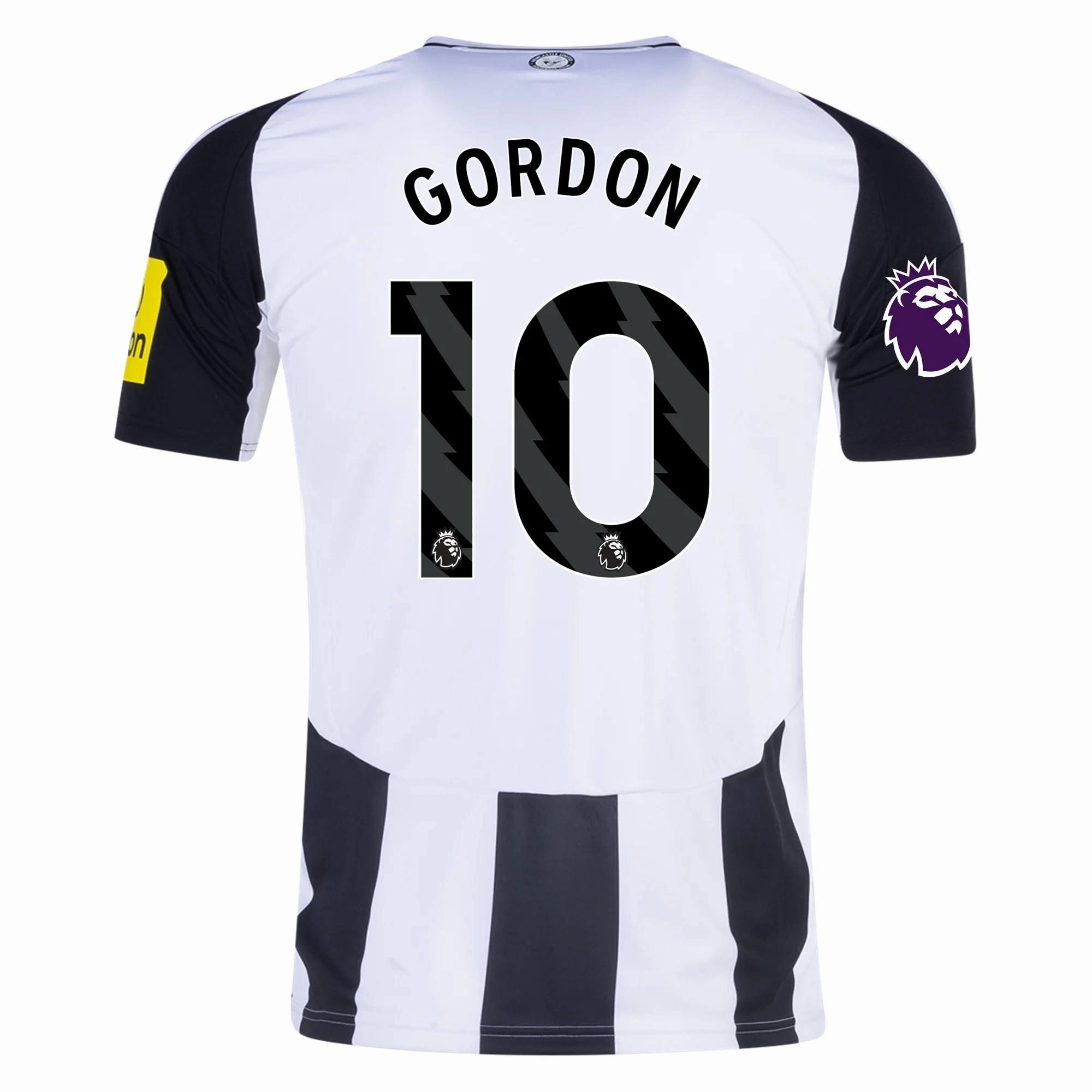 adidas Newcastle United Anthony Gordon Home Jersey w/ EPL Patch 24/25 (Black/White) Hypoallergenic Processing