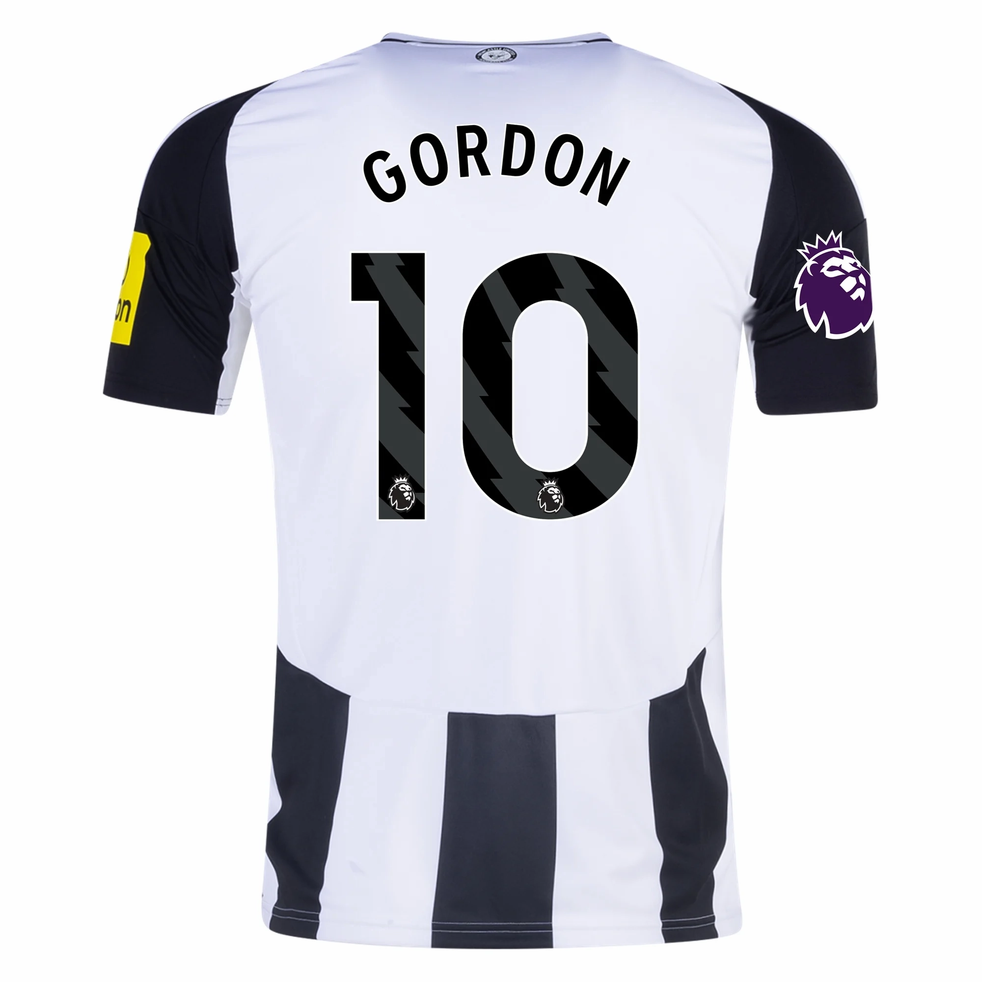 adidas Newcastle United Anthony Gordon Home Jersey w/ EPL Patch 24/25 (Black/White) Athletic Form