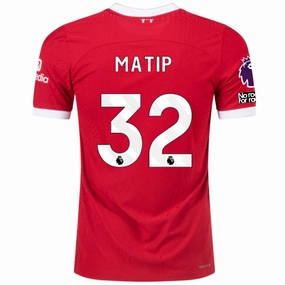 Layer Comfort Athlete Focus Nike Liverpool Authentic Joel Matip Vaporknit Match Home Jersey w/ EPL   No Room For Racism 23/24 (Red/White)
