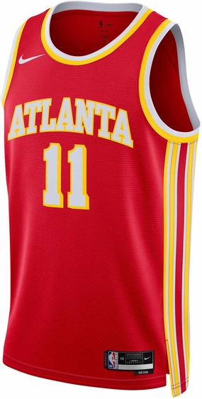 Street Edge Low Profile Seam Construction Dri-FIT Icon Edition Atlanta Hawks Trae Young NBA Swingman Jersey