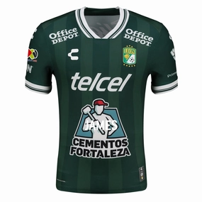 Charly Men's Leon FC Home Jersey 25/26 w/ BBVA Liga Patch (Green) Vapor Control Weave Training Wear