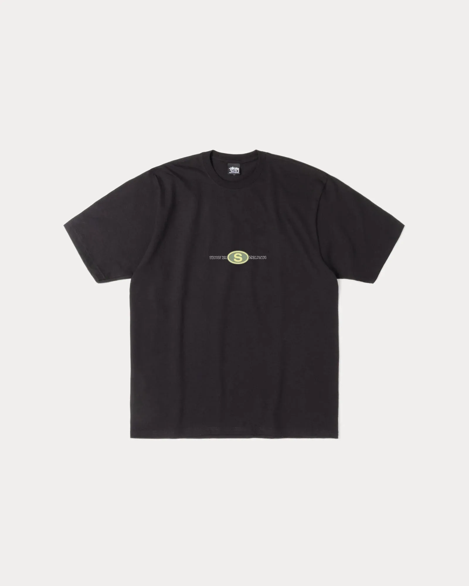 Stussy "Worldwide Dot Tee" M - Black Street Style NonBindingEdges