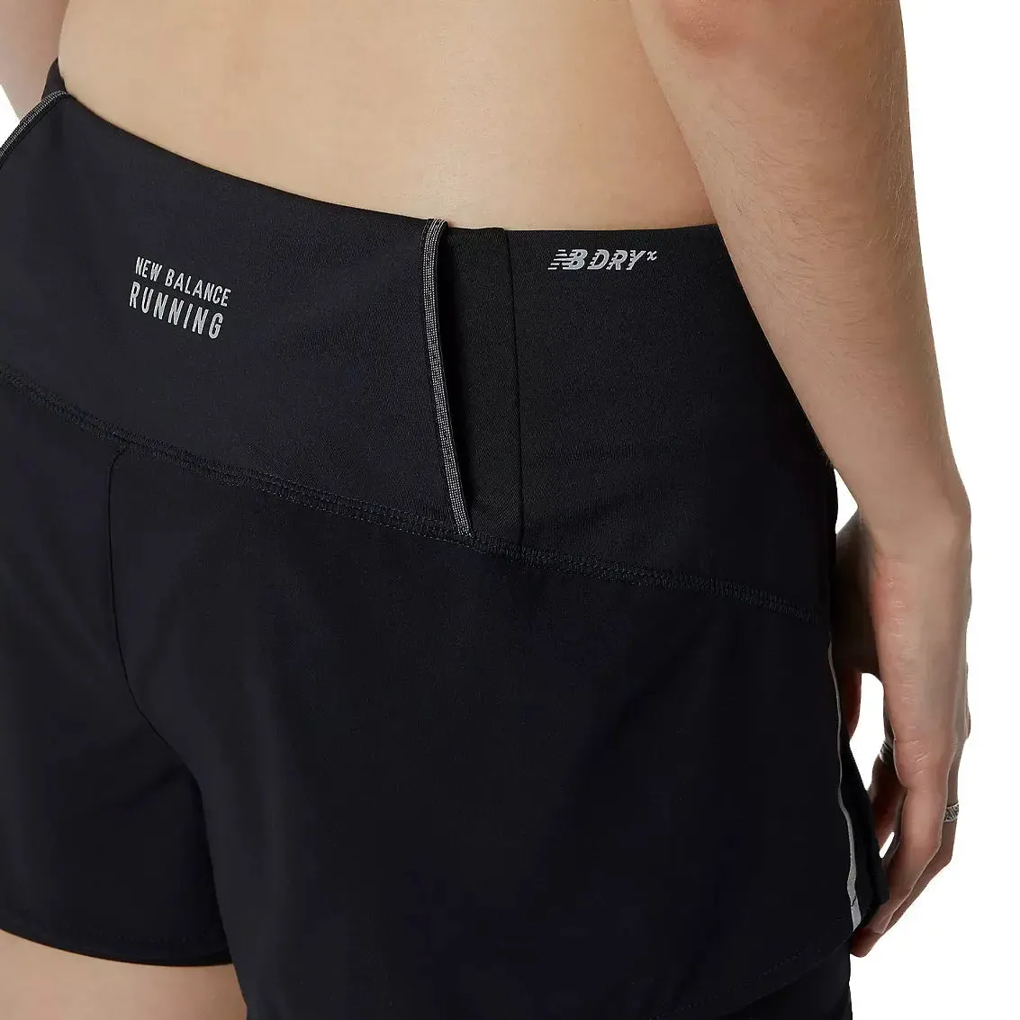 Kid Play Outdoor Comfort Womens New Balance Impact 2 in 1 Short - Black