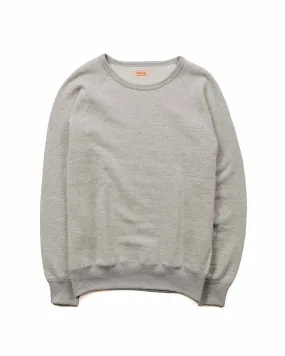 The Real McCoy's MC21018 9oz. Loopwheel Raglan Sleeve Sweatshirt Ash Grey product business casual suitability Seasonal Layer