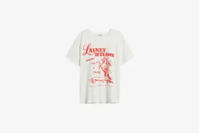 Daydreamer "Lainey Wilson Bell Bottom Country Tee" W - Vintage White PreShrunkFabric AntibacterialFinish