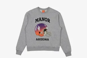 MultiPanelCut Manor x NFL "Hang Time Helmet Crew" M - Grey