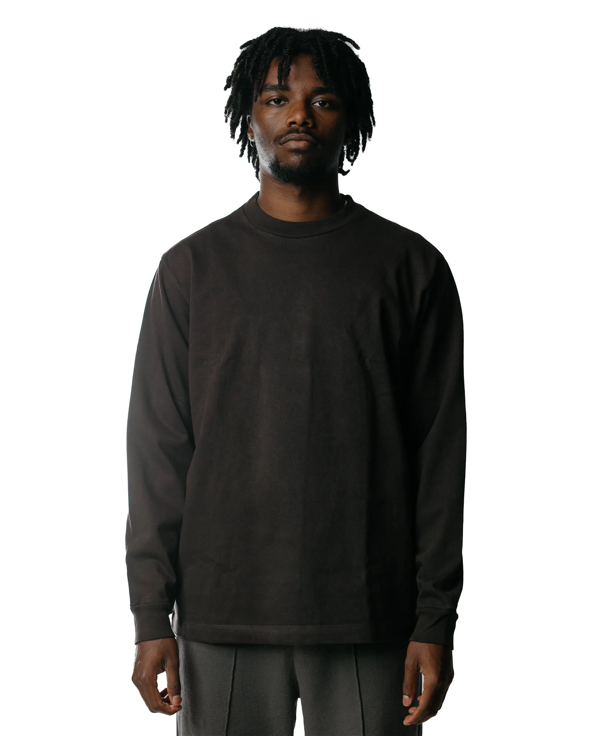 Lady White Co. L/S Rugby T-Shirt Black Mushroom StretchFabric