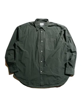 Dinner Date Polished Placket Norse Projects Ole Cotton Tencel Shirt Black Olive