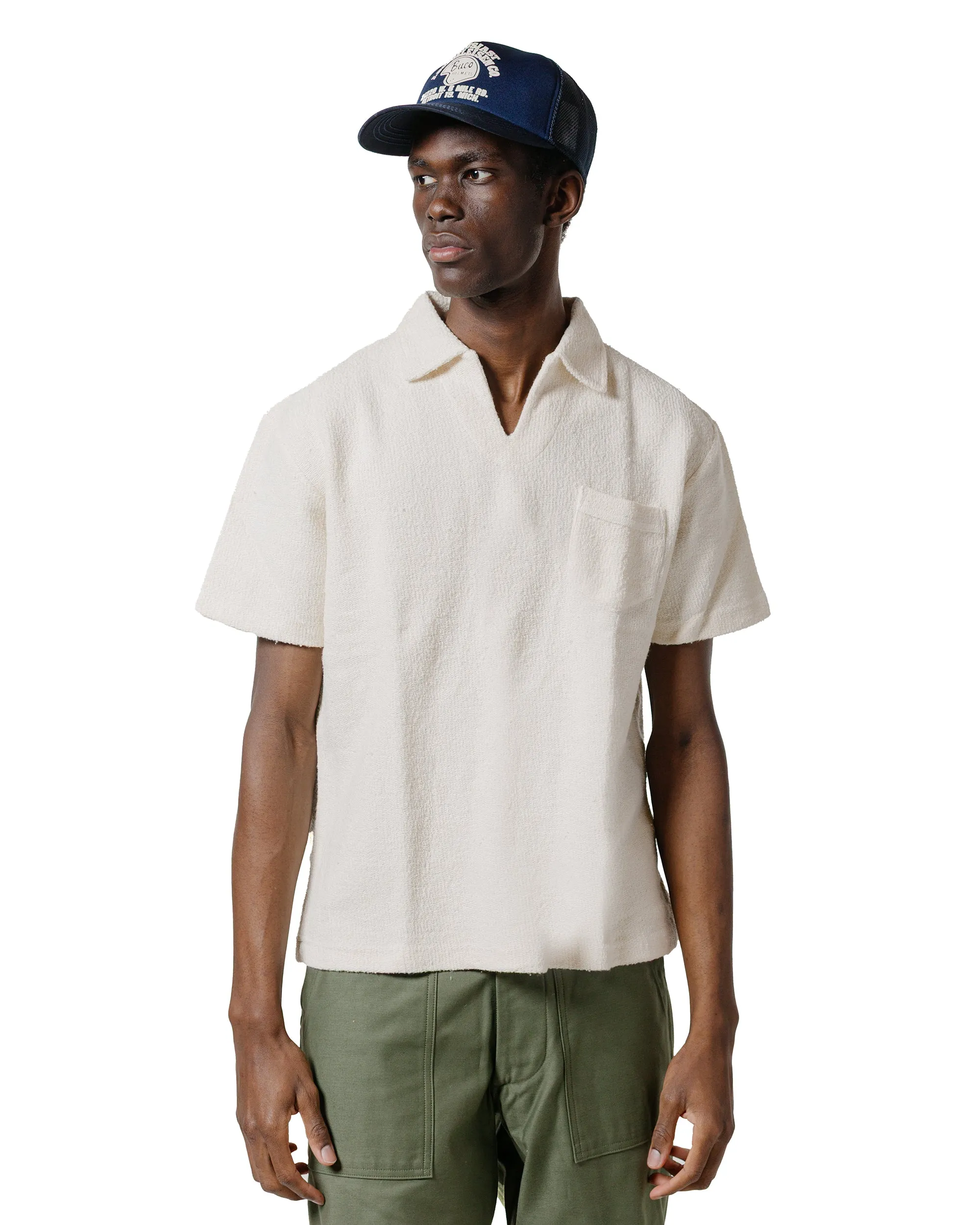 The Real McCoy's MC23017 Cotton Pile Skipper White Everyday Wear