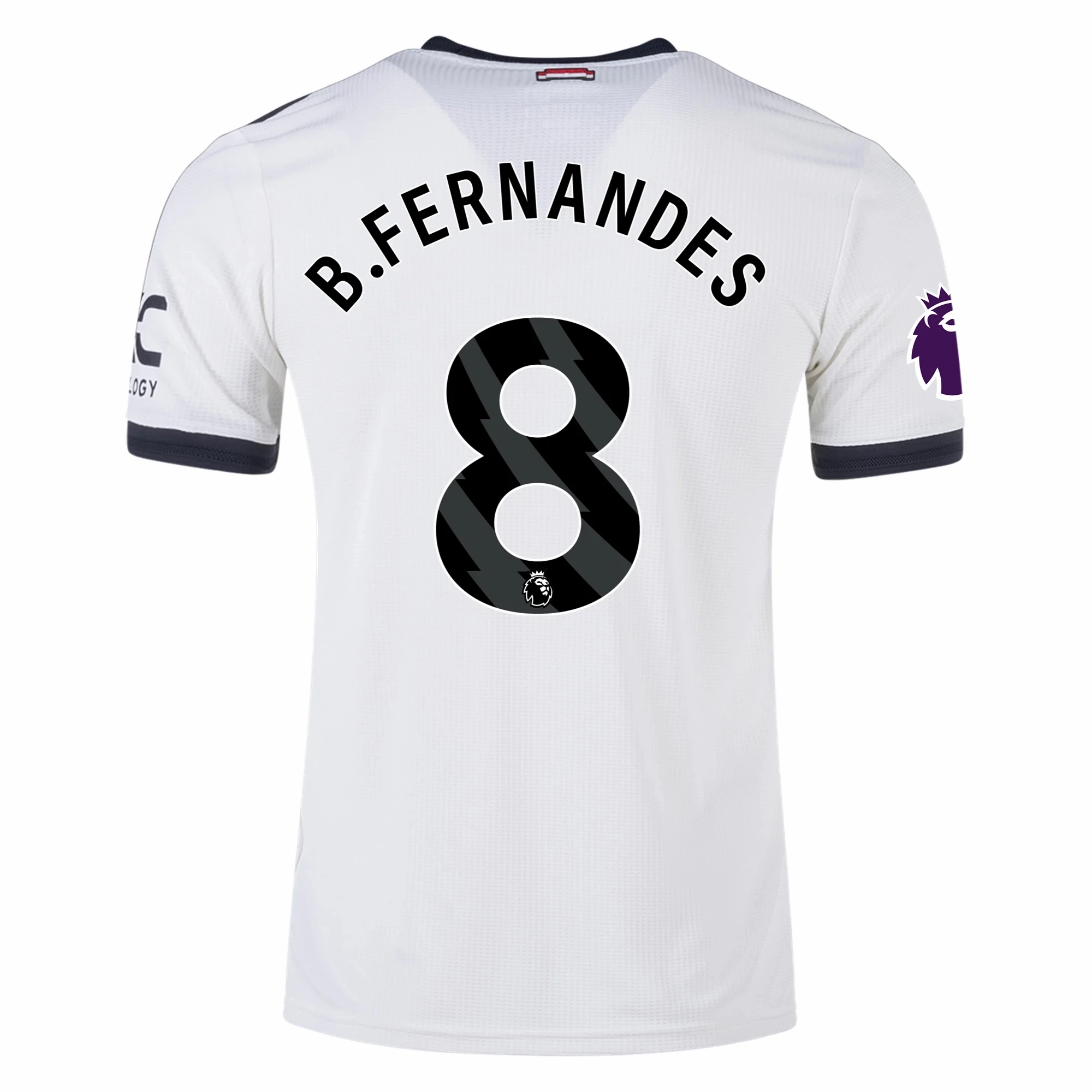 adidas Manchester United Bruno Fernandes Authentic Third Jersey w/ EPL Patch 24/25 (Off White) Non Irritating Tags Oversized Fit