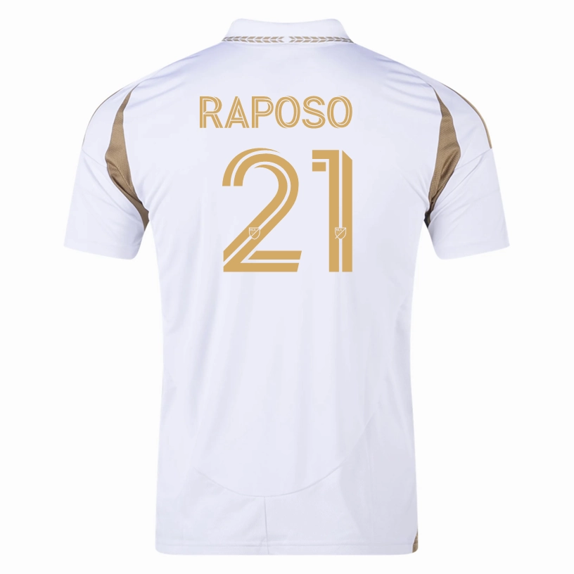 adidas Ryan Raposo LAFC Away Jersey 25/26 (White/Gold) Air Control Rapid Dry