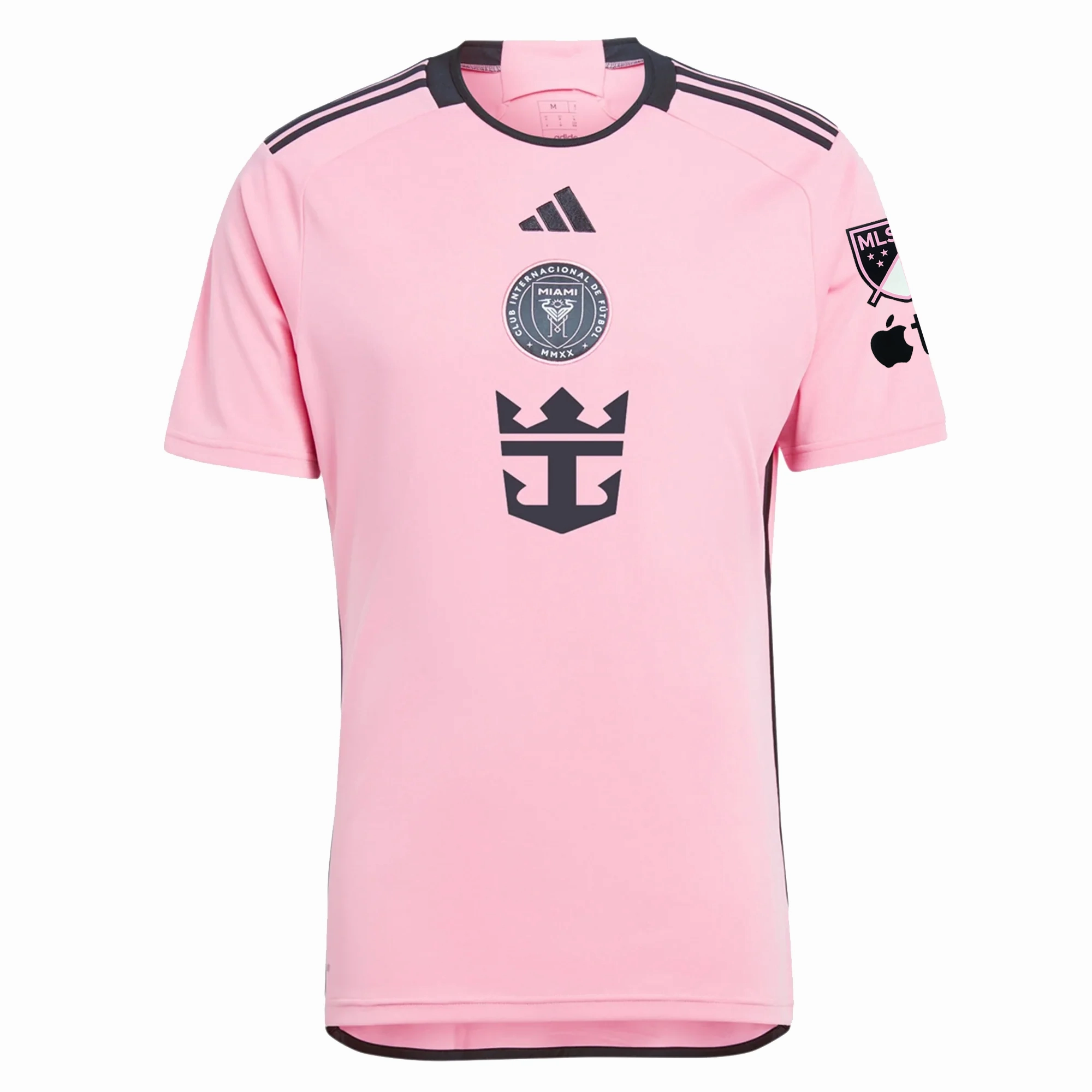 adidas Inter Miami DeAndre Yedlin Royal Caribbean Home Jersey w/ MLS   Apple TV Patches 24/25 (Easy Pink) Pulse Fit